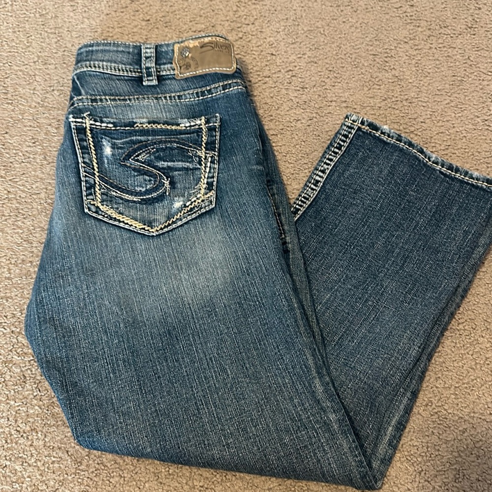 Silver Suki Mid Capri